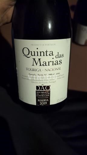 Portugal Dão Quinta das Marias Touriga Nacional Reserva 2019