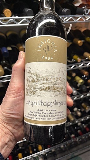 Vùng trồng nho được cấp phép California Napa Valley Joseph Phelps Vineyards Insignia 1986