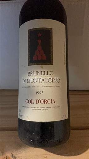 Toscana Brunello di Montalcino Col d'Orcia 1995