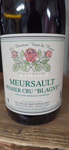 Burgundy Meursault Premier Cru Gilles Bouton & Fils Le Bouton Vaut la Rose 2024