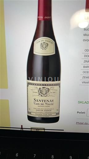 Borgogna Santenay Louis Jadot Clos de Malte Senza annata