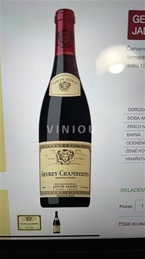 Bourgogne Gevrey-chambertin Louis Jadot 2013
