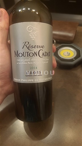 Bordéus Graves Baron Philippe de Rothschild Réserve Mouton Cadet 2014