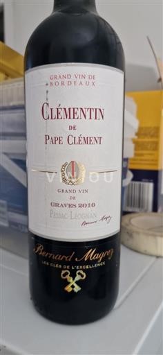 Bordeaux Pessac-Léognan Château Pape Clément Clémentin de Pape Clément 2010