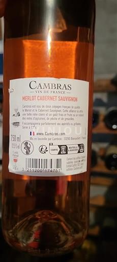 Sudoeste No especificado Cambras Merlot Cabernet Sauvignon Sin añada