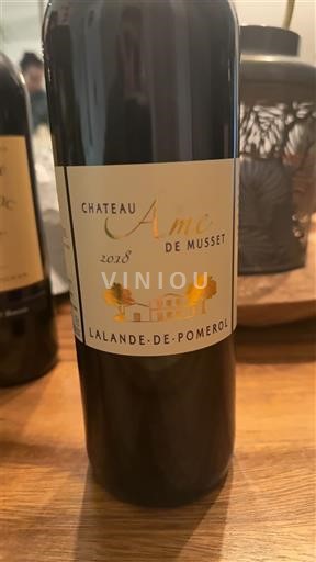 Bordeaux Lalande-de-pomerol Château Ame de Musset 2018