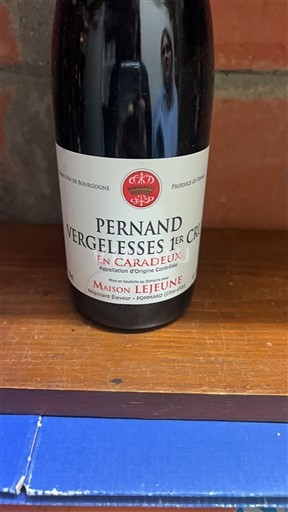 Bourgogne Pernand-vergelesses Premier Cru Maison Lejeune En Caradeux 2015