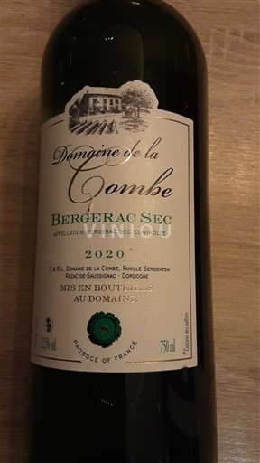 South West Bergerac Domaine La Combe 2020