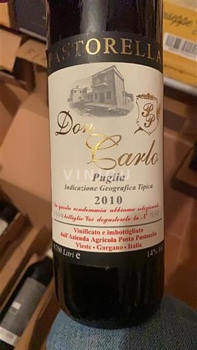 Puglia Không được chỉ định Azienda Agricola Posta Pastorella Don Carlo 2010