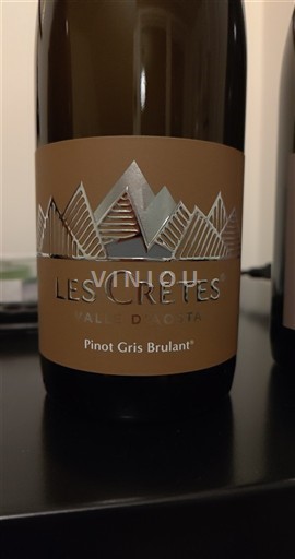 Aostadalen Val d'Aoste Les Crêtes Pinot Gris Brulant 2024