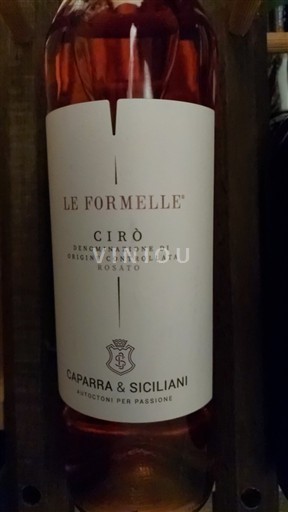 Calabria Cirò Caparra & Siciliani Le Formelle Không niên vụ