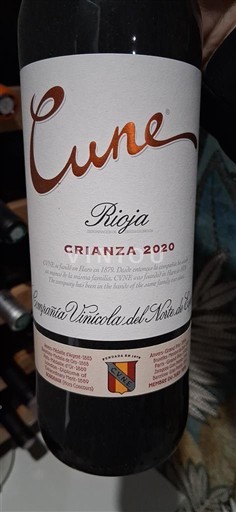La Rioja Rioja Compañía Vinícola del Norte de España (Cune) Crianza 2020