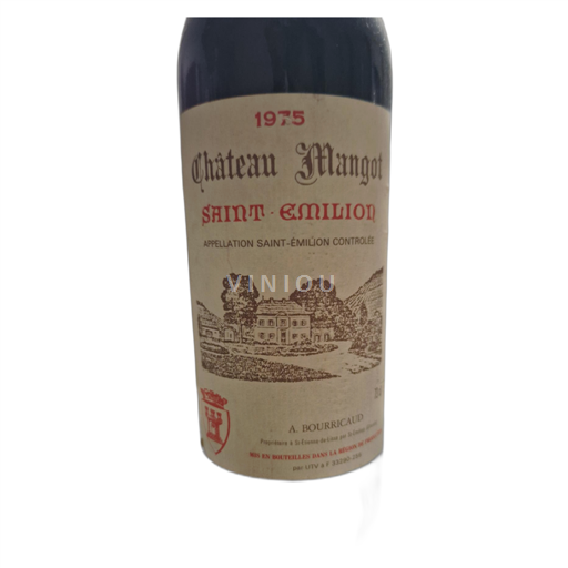 Bordeaux Saint-Émilion Château Mangot 1975