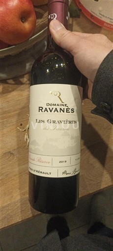 Languedoc Không được chỉ định Domaine Ravanès Les Gravières du Taurou Réserve 2019