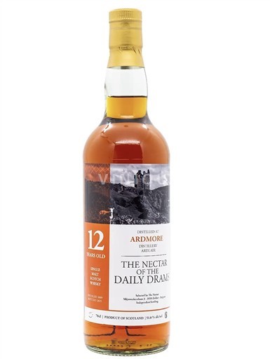 Viski Single Malt Whisky The Nectar of the daily drams Ardmore 12a - 2009 Škotska Highlands