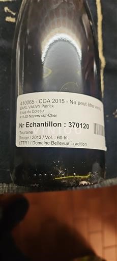 Thung lũng sông Loire Touraine Domaine Bellevue Tradition 2013