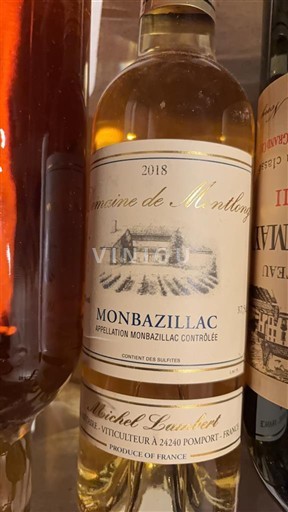 Lounais-Ranska Monbazillac Domaine Montlong 2018