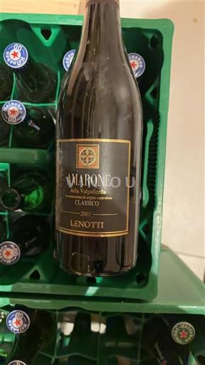 Vénétie Amarone della Valpolicella Lenotti Classico 2007