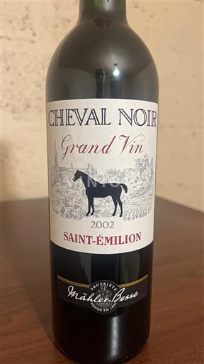 Bordeaux Saint-Émilion Cheval Noir Grand Vin 2002