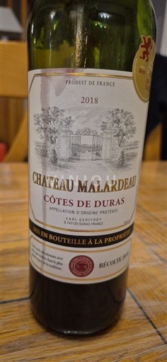 Југозапад Кот де Дюра Château Malardeau 2018