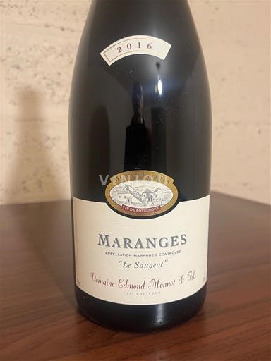 Borgogna Maranges Domaine Edmond Monnot et Fils Le Saugeot 2016