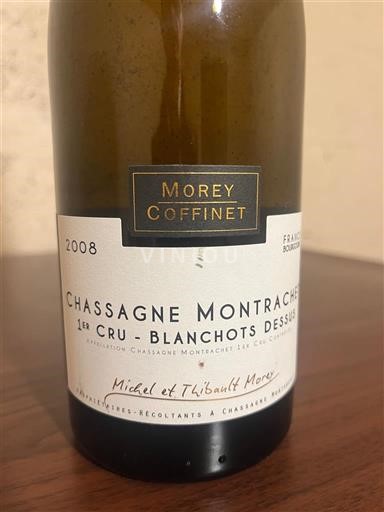 Burgundija Chassagne-Montrachet Premier Cru Morey-Coffinet 1er Cru - Blanchots Dessus 2008