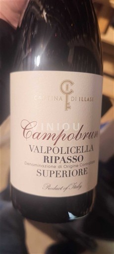 Vénétie Valpolicella Ripasso Cantina di Illasi Campobrun 2022