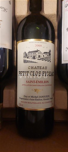 Bordeaux Saint-Émilion Château Petit Clos Figeac 2000