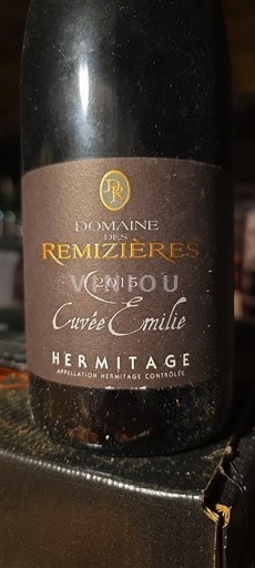 Thung lũng Rhône Hermitage Domaine S Remizières Emilie 2015