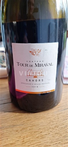 Sydväst Cahors Château Tour de Miraval 2016