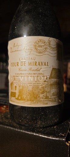 Lounais-Ranska Cahors Château Tour de Miraval Rachel 2017