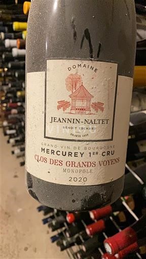 Бургундія Не вказано Premier Cru Domaine Jeannin-Naltet Clos des Grands Voyens 2020