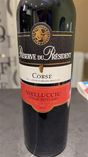 Corse Réserve du Président Niellucciu Cépage Insulaire 2022