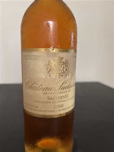 Bordeaux Sauternes Premier Cru Château Suduiraut 2000