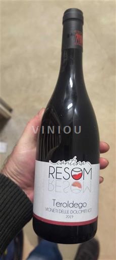 Tridentsko-Horní Adiže Vigneti delle Dolomiti Cantina Resom 2019