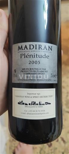 Südwestfrankreich Madiran Producteurs Plaimont Plénitude 2005