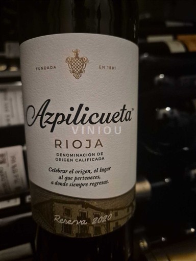 La Rioja Rioja Azpilicueta Reserva 2020