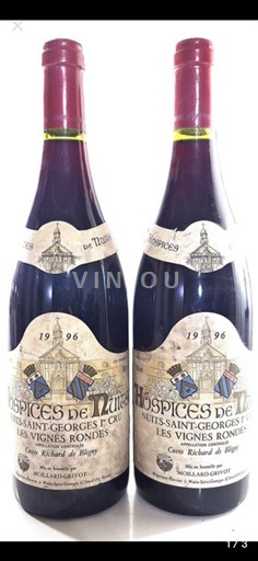 Burgundy Unspecified Premier Cru Hospices de Nuits Richard de Bilbey 1996