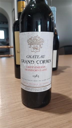 Bordeaux Saint-Émilion Château Grand Corbin 1983