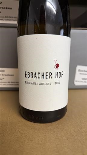 Franconia Ebracher Hof Rieslaner Auslese Hüttenheimer Tannenberg 2022
