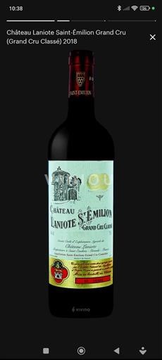 Bordeaux Saint-Émilion Grand Cru Château Laniote 2018
