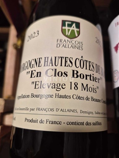 Borgonha Não especificado François d'Allaines En Clos Bortier 2023