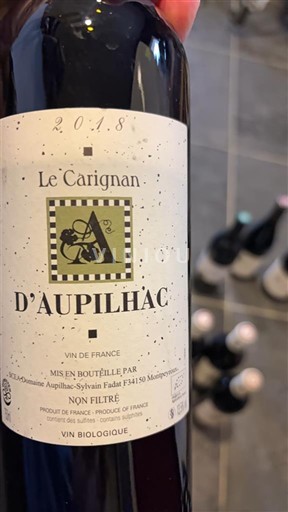 Languedoc Không được chỉ định Domaine Aupilhac Le Carignan 2018