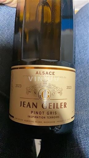 Alsace Jean Geiler Inspiration Terroir 2023