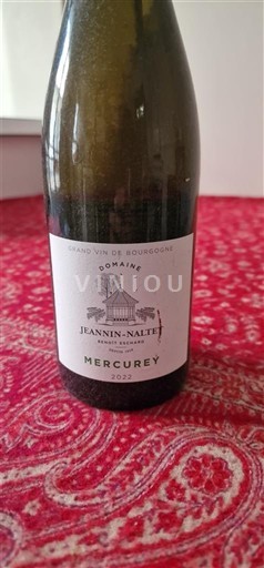 Bourgogne Mercurey Domaine Jeannin-Naltet Les Naugues 2022