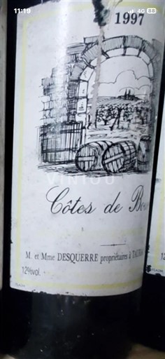 Bordeaux Côtes-de-bourg Desquerre 1997
