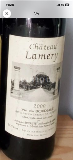 Bordeaux Château Lamery 2000