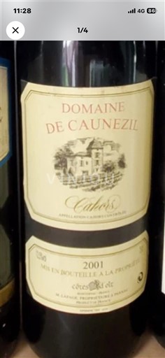 Sydvestfrankrig Cahors Domaine Caunezil 2001