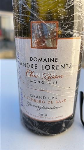 Alsacia No especificado Grand Cru Domaine André Lorentz Clos Zisser Monopole 2018