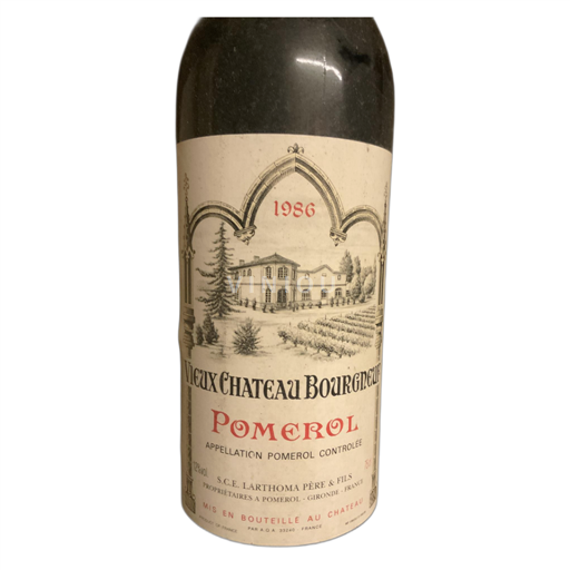 Bordeaux Pomerol Vieux Château Bourgneuf 1986